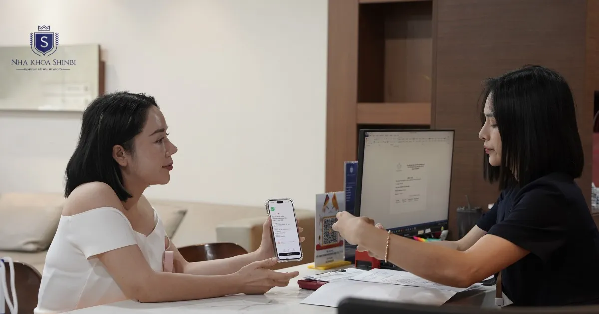 Hướng dẫn chi tiết thủ tục làm răng trước trả tiền sau tại Shinbi