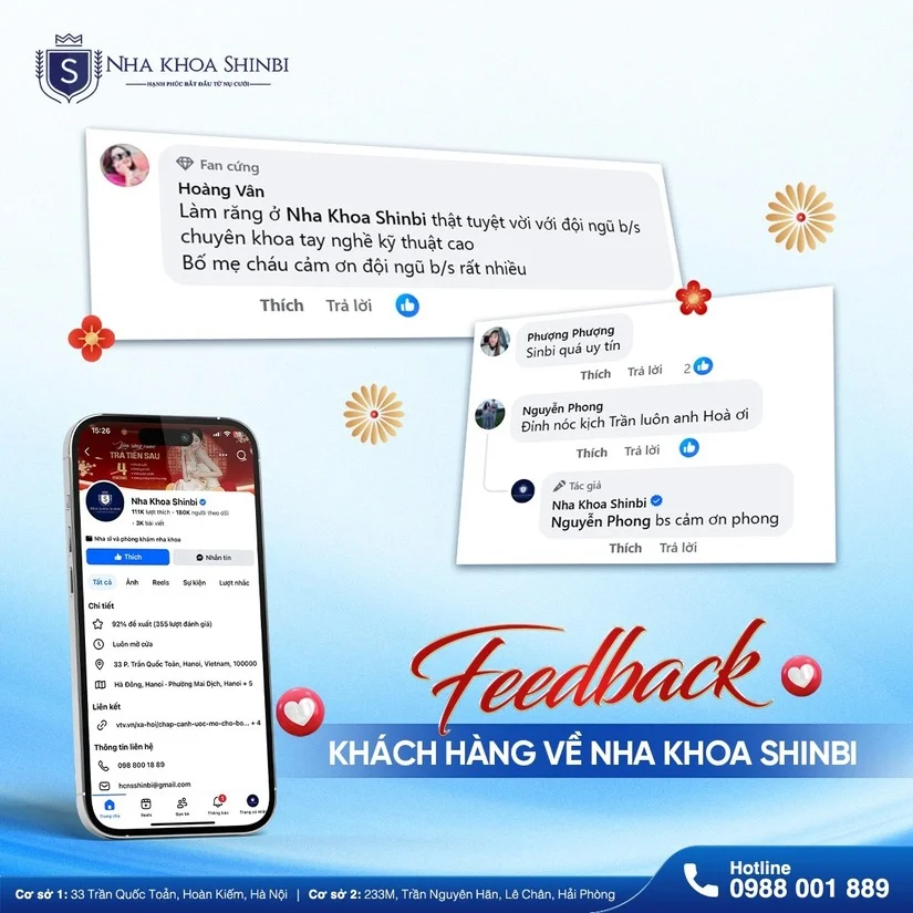 Shinbi Dental - Phòng khám răng gần Nhà thờ Hàm Long