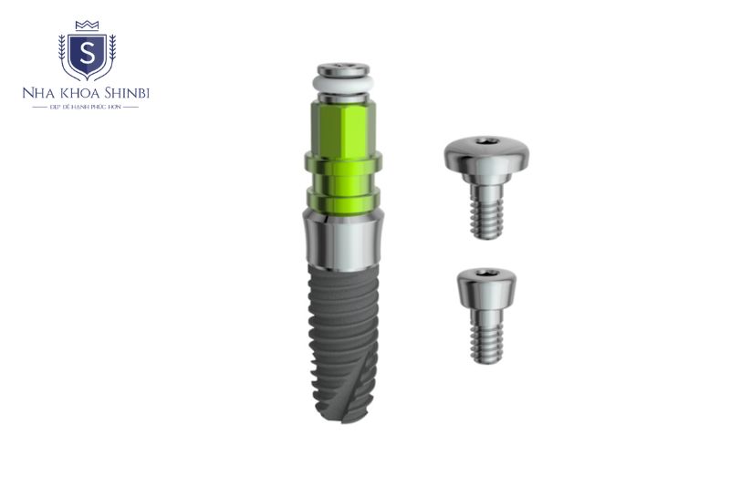 Trụ Implant Hiossen là chân răng nhân tạo làm từ Titanium tinh khiết, sản xuất bởi HIOSSEN Inc